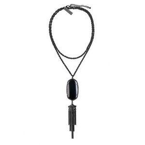 Kendra Scott Rayne Gunmetal Necklace